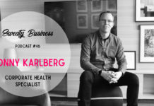 Conny Karlberg – Sweaty Business Podcast #46 – #vadegrejen med företagshälsa?