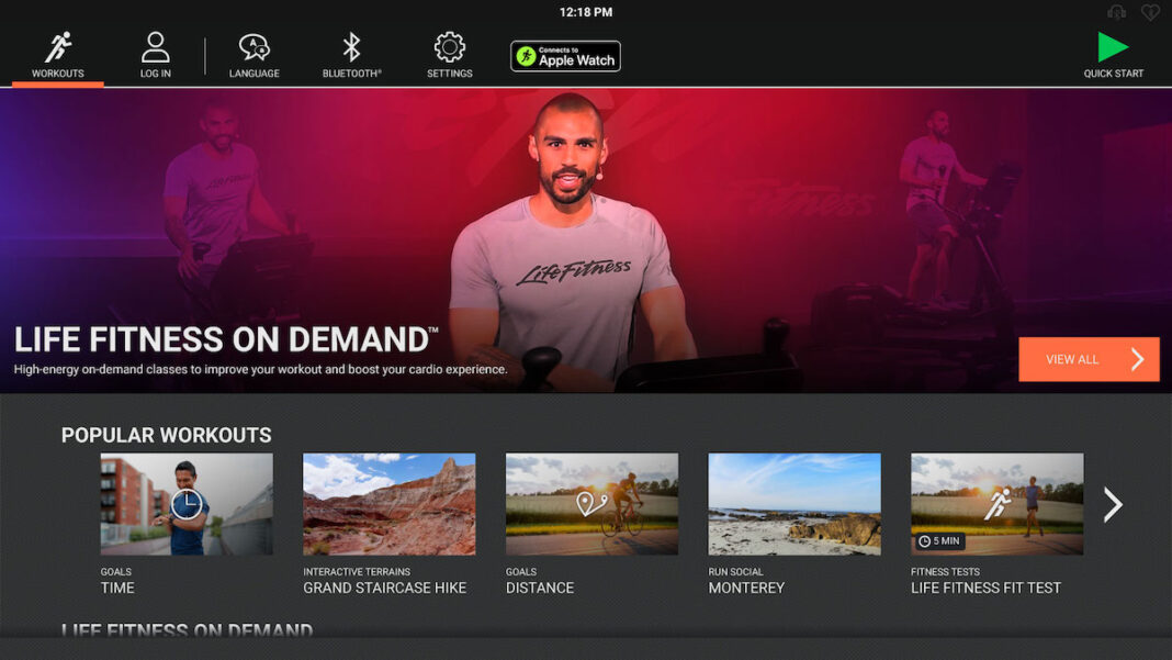 Life Fitness on demand Fitness Brands