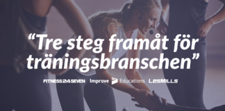 Tre steg framåt för träningsbranschen