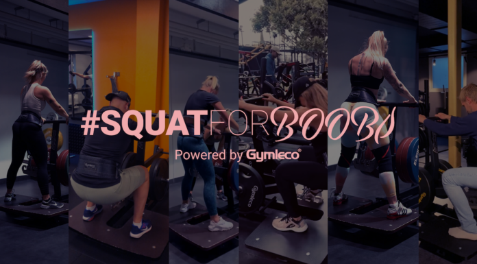 Gymleco stödjer återigen Bröstcancerförbundet med sin egna Squat for Boobs-kampanj
