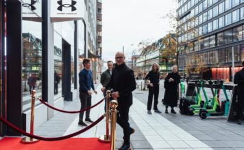 Invigning Under Armour Brand House i Stockholm