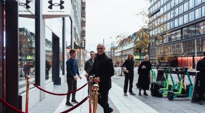Invigning Under Armour Brand House i Stockholm