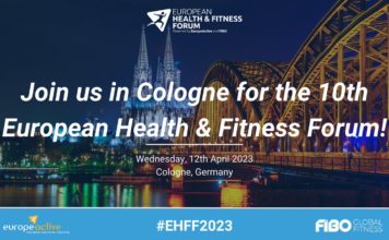 Anmälan till European Health & Fitness Forum (EHFF) 2023 är öppen