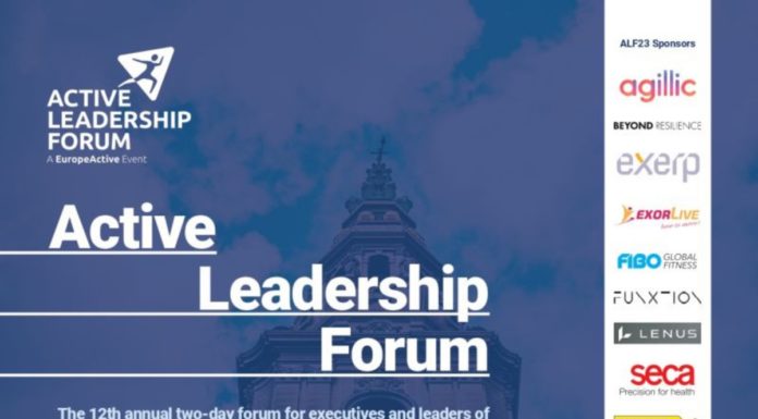 EuropeActive arrangerar toppmötet Active Leadership Forum i Köpenhamn 5-7 september