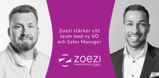 Zoezi stärker sitt team med ny VD och Sales Manager från branschen!