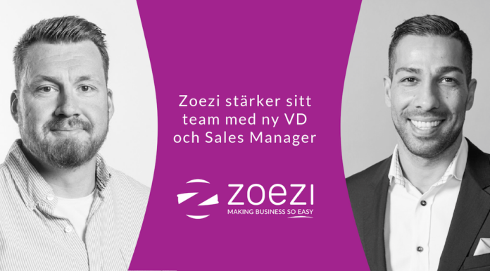 Zoezi stärker sitt team med ny VD och Sales Manager från branschen!