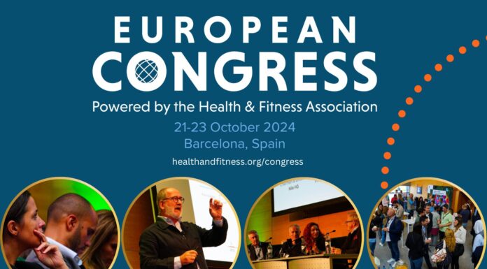 European Congress arrangeras i Barcelona 21-23 oktober European Congress 2024 by Health and Fitness Association