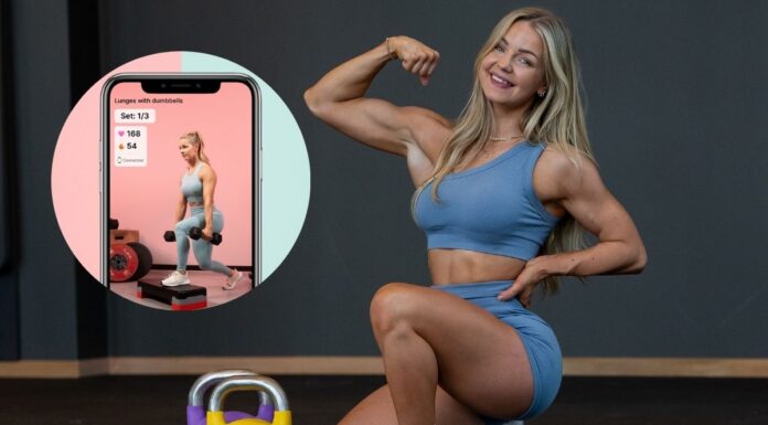 Denice Moberg lanserar träningsappen SheStrong för att inspirera kvinnor Träningsprofilen Denice Moberg och hennes träningsapp SheStrong