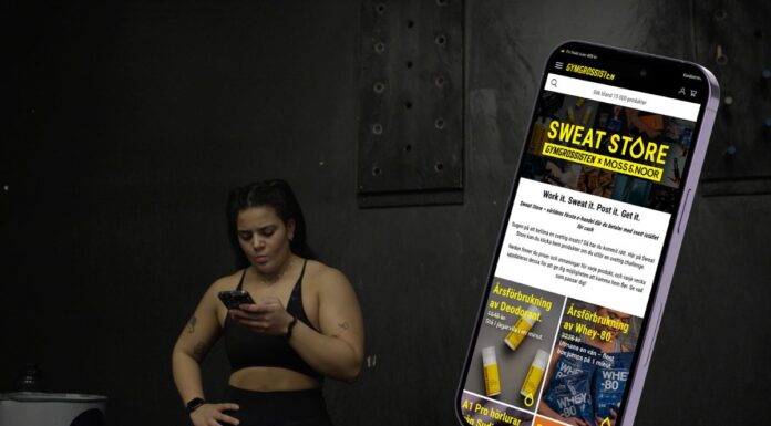 Gymgrossisten och Moss & Noor öppnar Sweat Store – butiken där du betalar med din svett Sweat Store butiken från Gymgrossisten och Moss & Noor