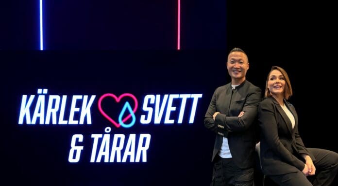 Kärlek, svett och tårar – Ny svettig dejtingserie kombinerar träning och romantik Kärlek, svett och tårar. Programledare Mårten Nylén och Berna Berna Inceoglu