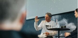 Sensopro samlade branschexperter på On:s huvudkontor i Zürich Olivier Bernhard, grundare ON