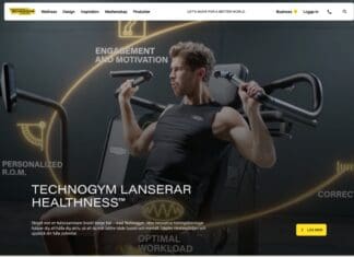 Technogym Sverige har lanserat ny webbplats Technogym.se