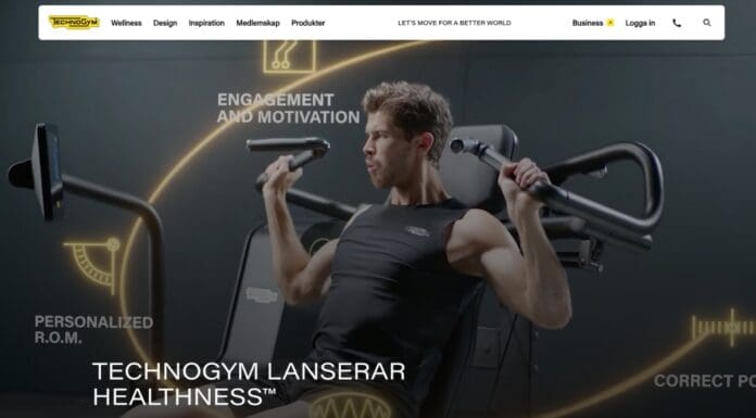 Technogym Sverige har lanserat ny webbplats Technogym.se