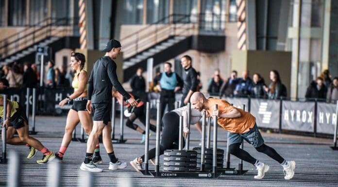 HYROX återvänder till Stockholm – större än någonsin och med VM 2026 i sikte Hyrox Sled Push