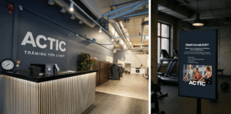 Nenda tar plats på Actics anläggningar – retail media gör entré på gymgolvet