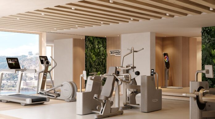 Technogym lanserar Sand Stone Collection – naturinspirerad design för moderna wellnessmiljöer