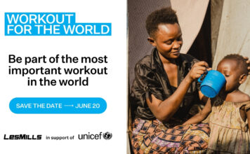 Les Mills samlar träningsvärlden – Workout for the World 2026 ska stötta barn i kris