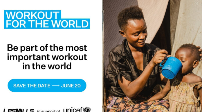 Les Mills samlar träningsvärlden – Workout for the World 2026 ska stötta barn i kris