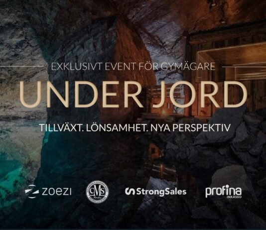 Zoezi bjuder in gymägare till inspirationsdag 80 meter under jord