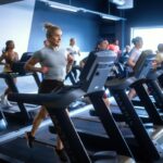 SATS lanserar nordisk varumärkeskampanj för att inspirera till mer rörelse Indoor Running tjej på SATS gym