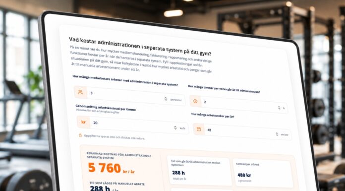 Vad kostar det manuella arbetet egentligen för ditt gym? Testa kalkylatorn!